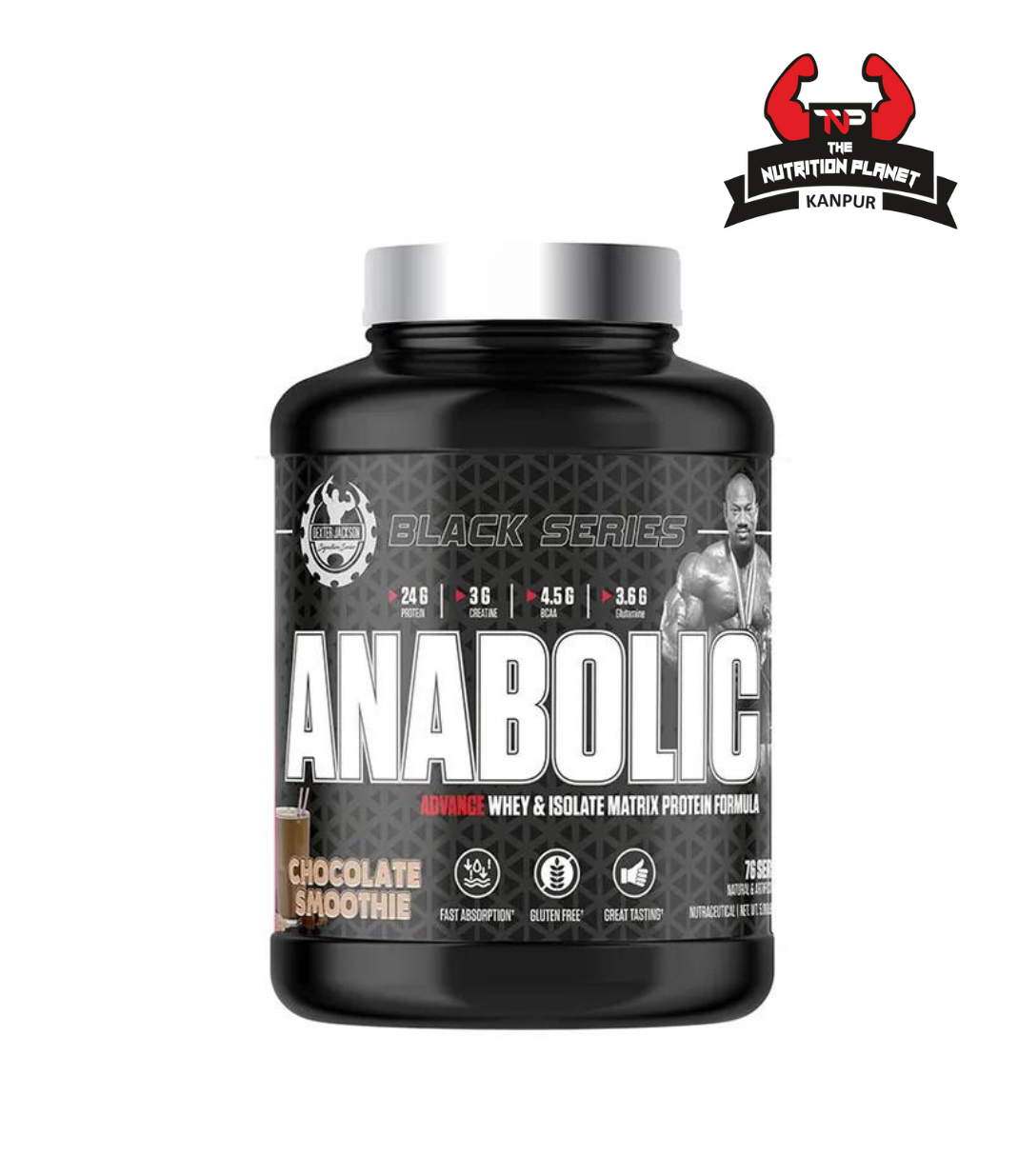 Dexter Jackson Black Series Anabolic Whey 5lbs, 2.27 kg with Creatine